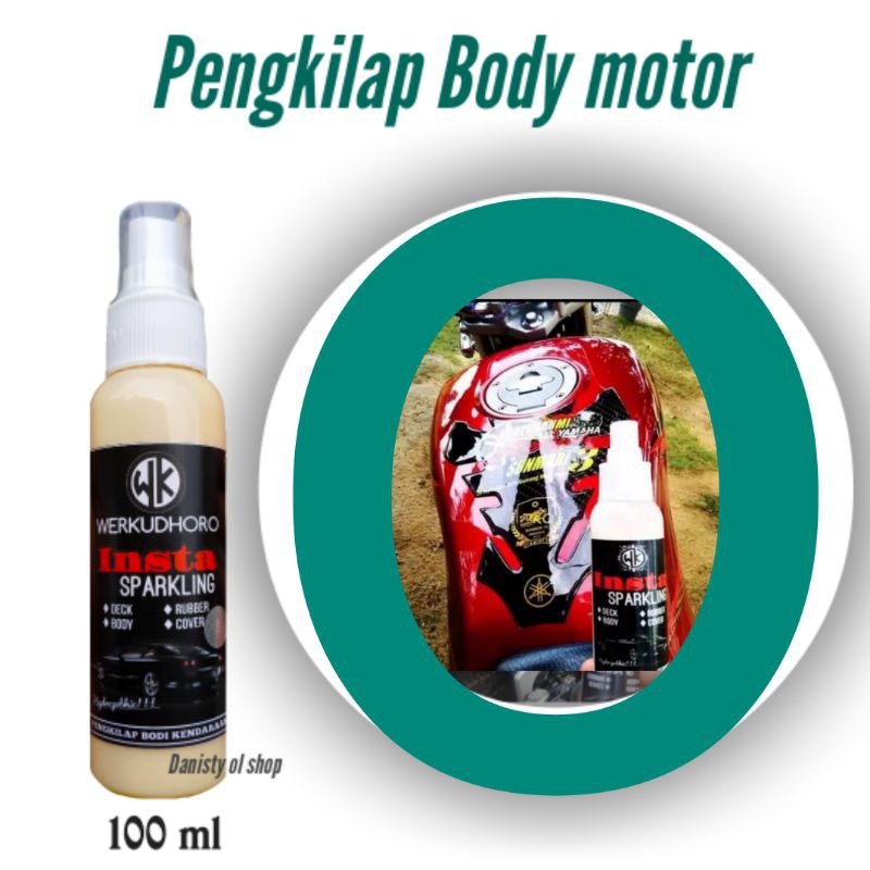 Pengkilap body mobil dan motor/insta sparkling 100 mili /kain micro