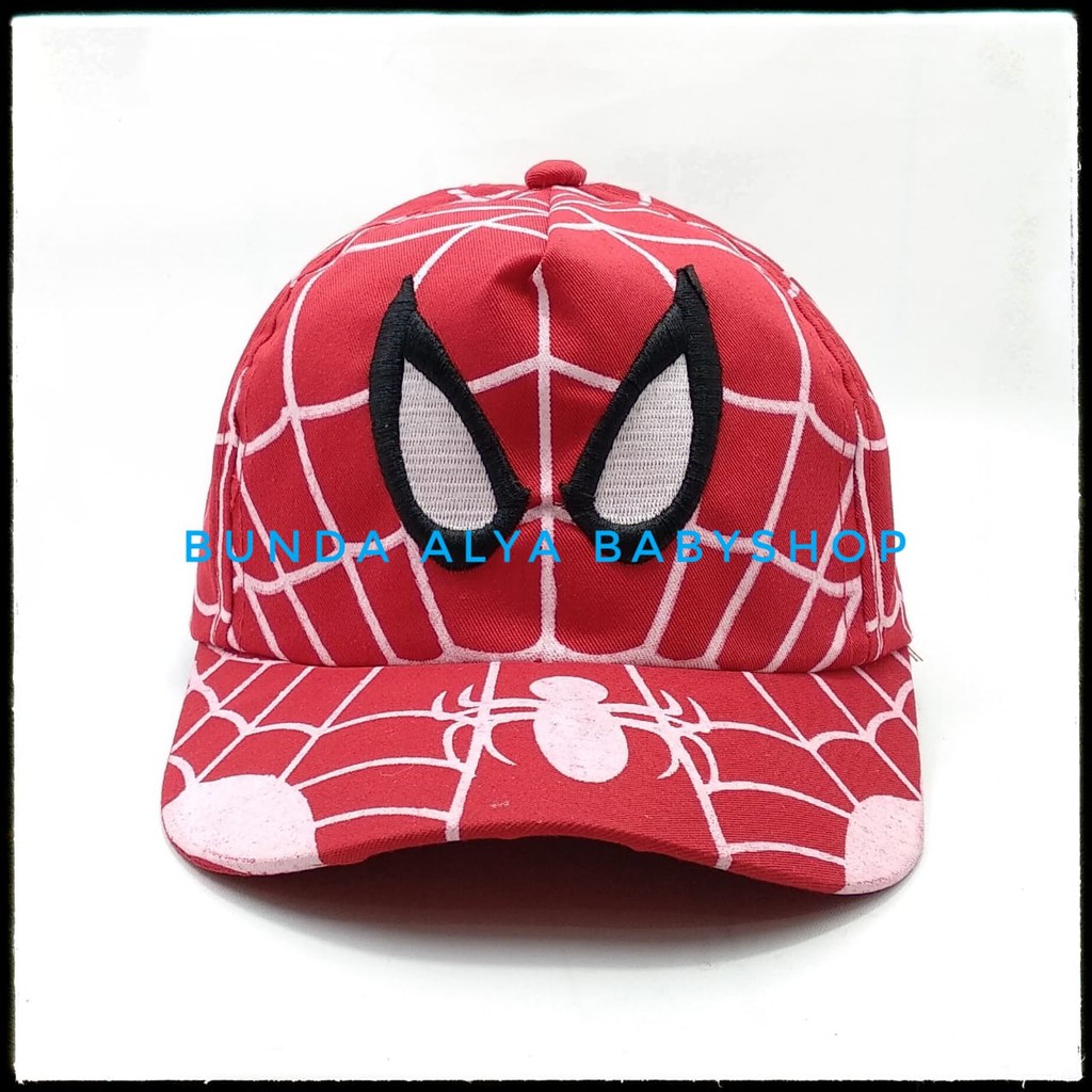 Topi Baseball Anak Laki-Laki Cowok Model Terbaru Kartun Karakter Super Hero - Topi Anak Laki Laki Baseball Karakter Kartun Laba Laba - Topi Pet Balita - Topi Hat Anak Cowok Dengan Perekat Keren