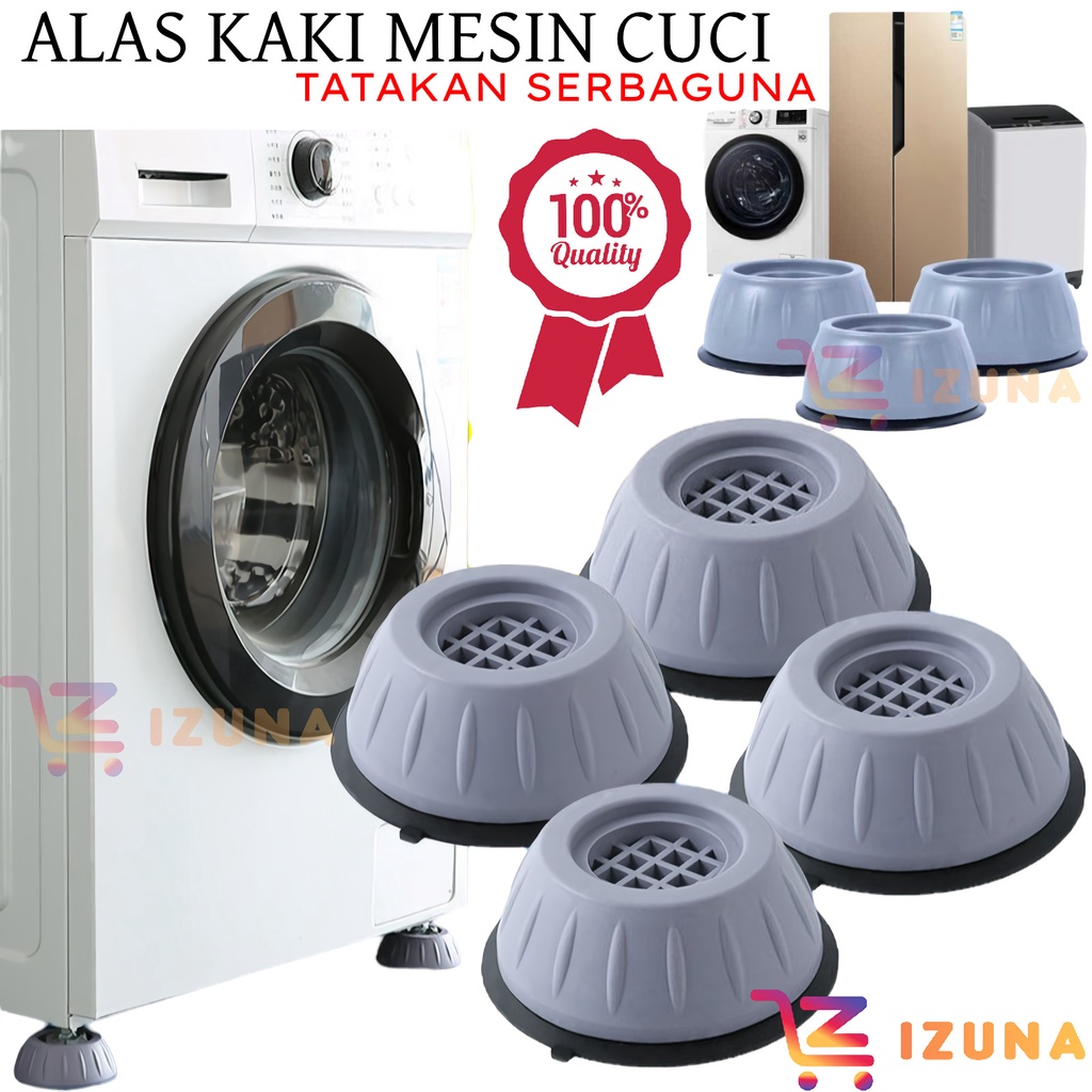 [IZUNA] TATAKAN ALAS MESIN CUCI / TATAKAN MESIN CUCI DAN KULKAS ANTI SLIP DAN ANTI GETAR / TATAKAN KAKI MEJA SERBAGUNA