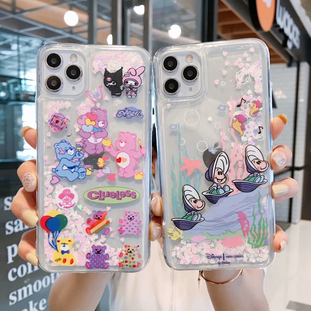 Soft case Quicksand Motif Gadis Untuk iphone 13 12 11 Pro Max XS XR 8plus 12pro12pro Max 7 8plus X XS XR XSMAX