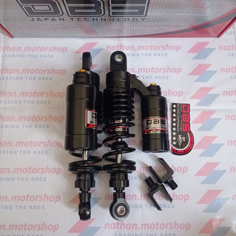 Shock DBS Hitron Series 280mm Bonus dudukan bawah shock matic - Shock tabung Jupiter /Vega/F1ZR/Aero