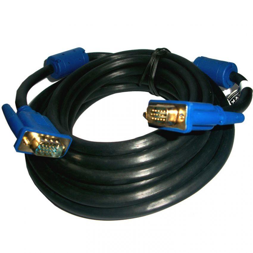 Trend-Universal Kabel VGA Male to Male 3+6 Pin 10M – Hitam