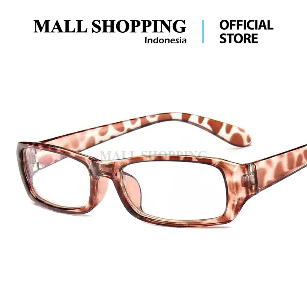 (COD) Kacamata Frame Optik Anti Radiasi Pria Wanita Lensa Kacamata PC Transparan B10