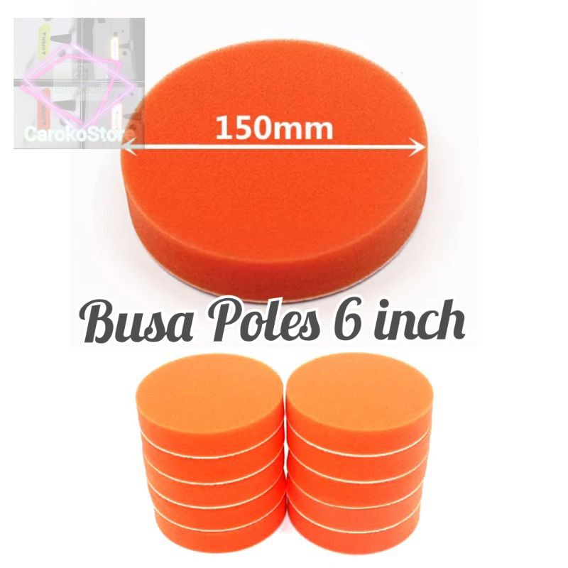 Busa Poles 6 inch Velcro Polishing Pad