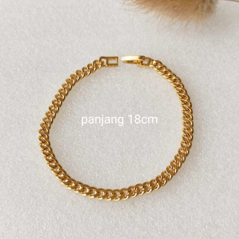 Gelang Tangan Merk Yaxiya Gelang Rantai Emas