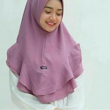 ☂ Sale   Murah Hijab Instan Khimar NEW MIGI Bahan Wolfis Kekinian Cantik Nyaman Dipakai ←