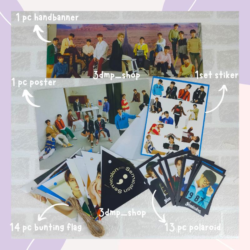 FANKIT SEVENTEEN SEMICOLON KPOP ALBUM PAKET BUCIN