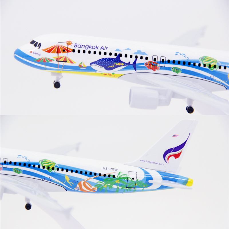 Pesawat Terbang Airbus A320 Airbus A320 Diecast Model 16CM / 20CM