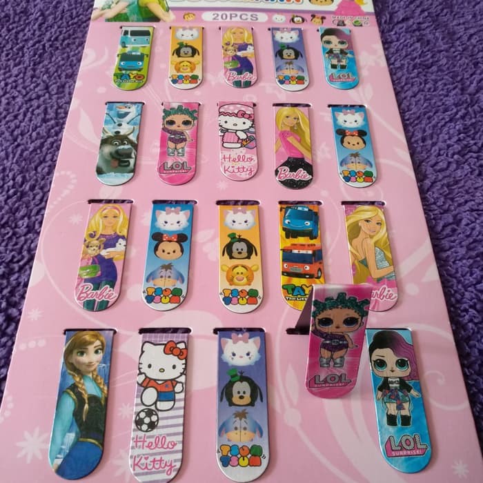 

GSB=-116 GROSIR PENJEPIT KERTAS MAGNET KARAKTER - PAPER CLIPS -