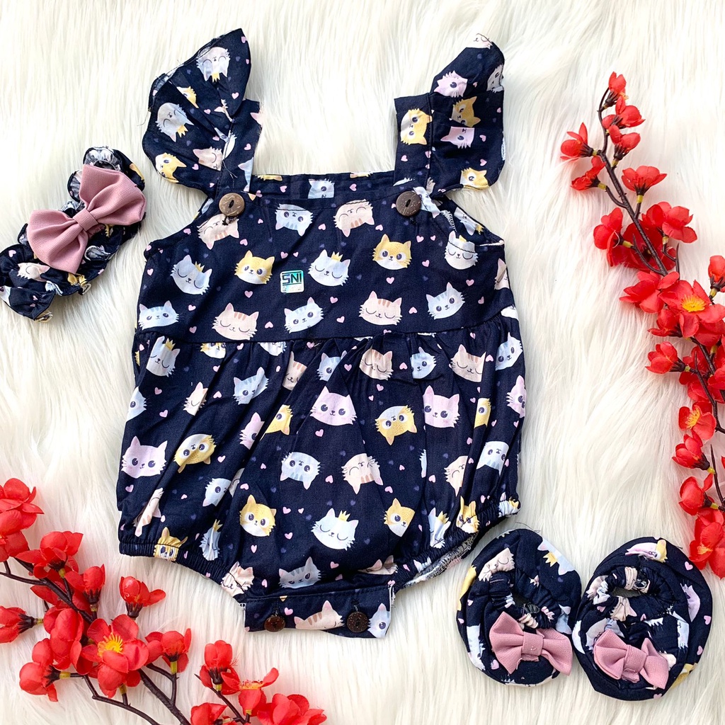 Baju jumper lembut bandana sepatu lucu fashion anak bayi perempuan cewek murah -sar