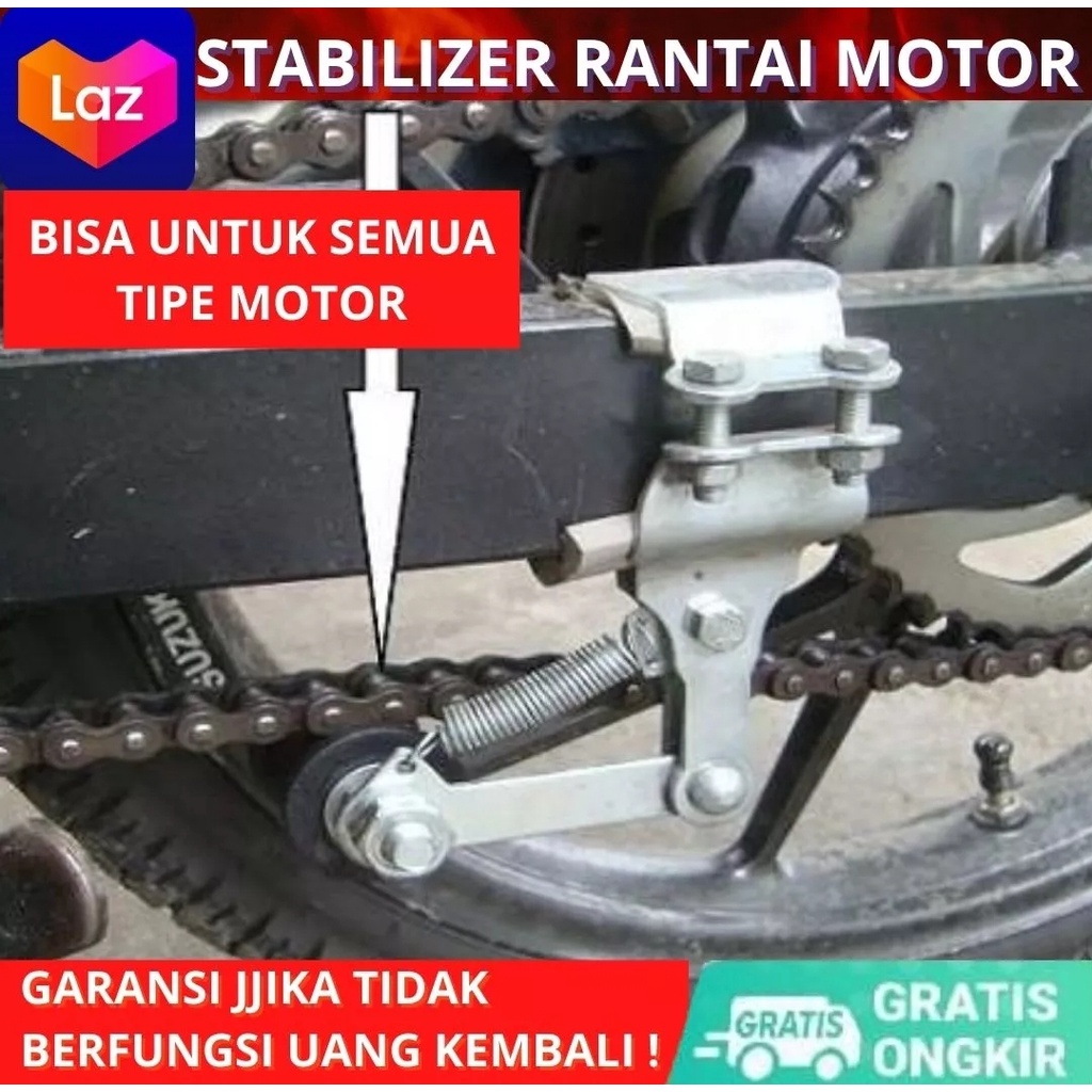 Stabilizer Tensioner Tahanan Rantai Rante Motor Universal Semua Motor Penstabil Rantai Motor Nmax Lexi Aerox Vixion R15 Ninja Vario Beat Mio Xeon Shogun Scoopy Dll