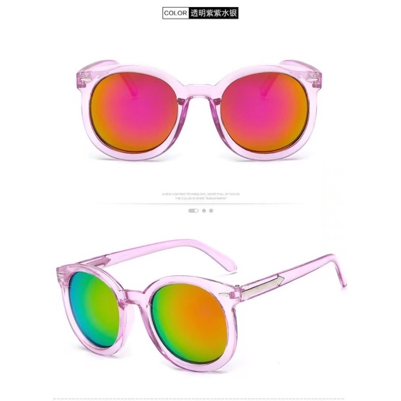 Kacamata anak/Kacamata Vintage 1-7 tahun-FASHION PINK