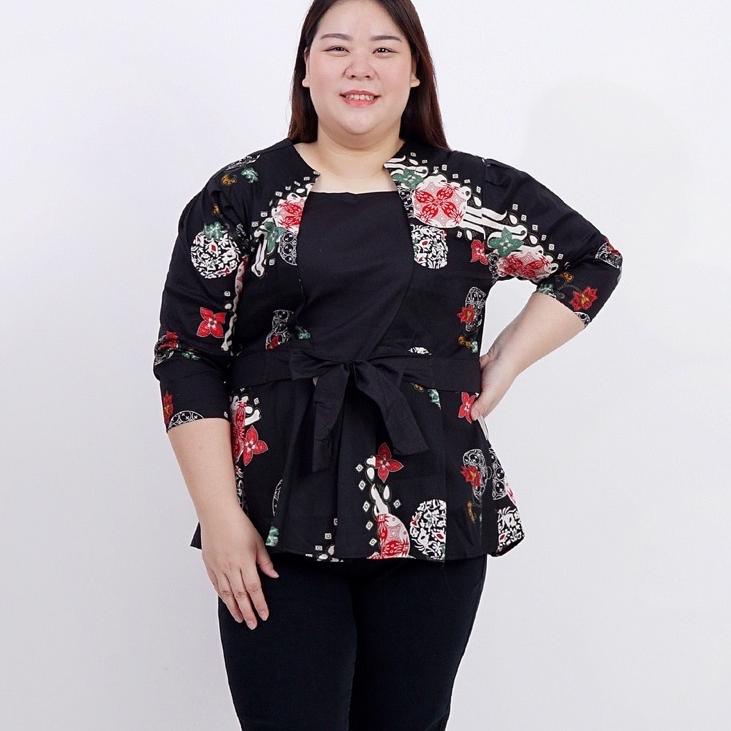 EE.7474 • BAJU BLOUSE ATASAN  BATIK WANITA JUMBO BIG SIZE LD 120cm XXL XXXL BLUS 311 BAJU IBU HAMIL 