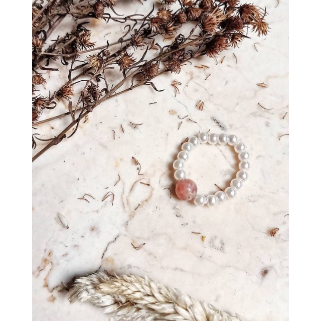 Rings - Metta (Natural Stone) (Pink)