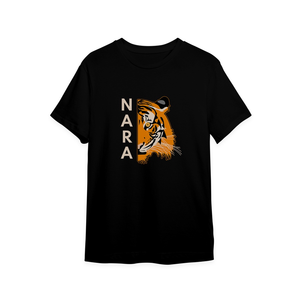 Nara T-shirt Harimau Cotton Black