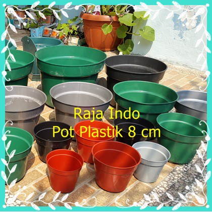 MURAH POT BUNGA 8cm MERAH BATA  PT Grosir Pot Tanaman Plastik 8 Cm POT KAKTUS 8CM SEKULEN MURAH