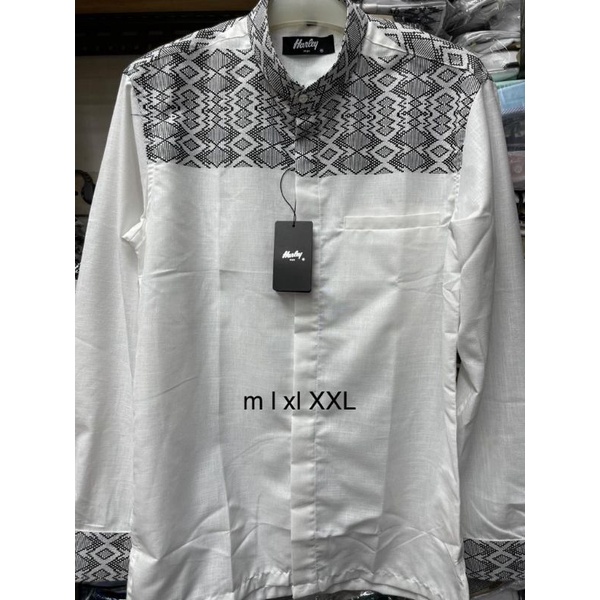kemeja koko harley man tangan panjang