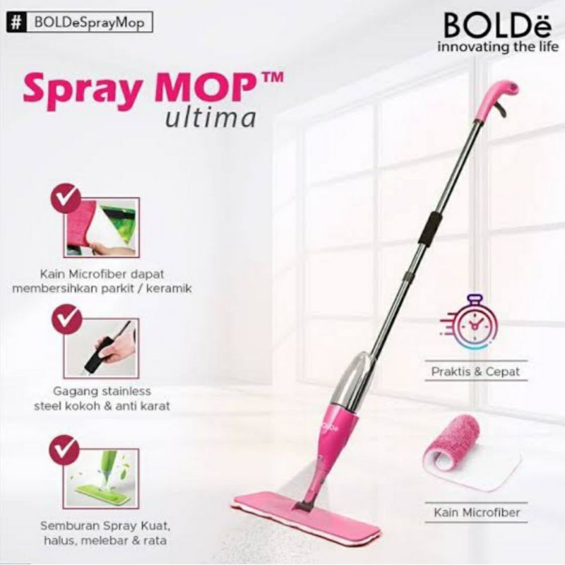 Alat Pel Semprot Bolde Spray Mop Ultima Alat Pel Bolde Spraymop Ultima Alat Pel Portable Pel Kain Lantai Pel Semprot Botol