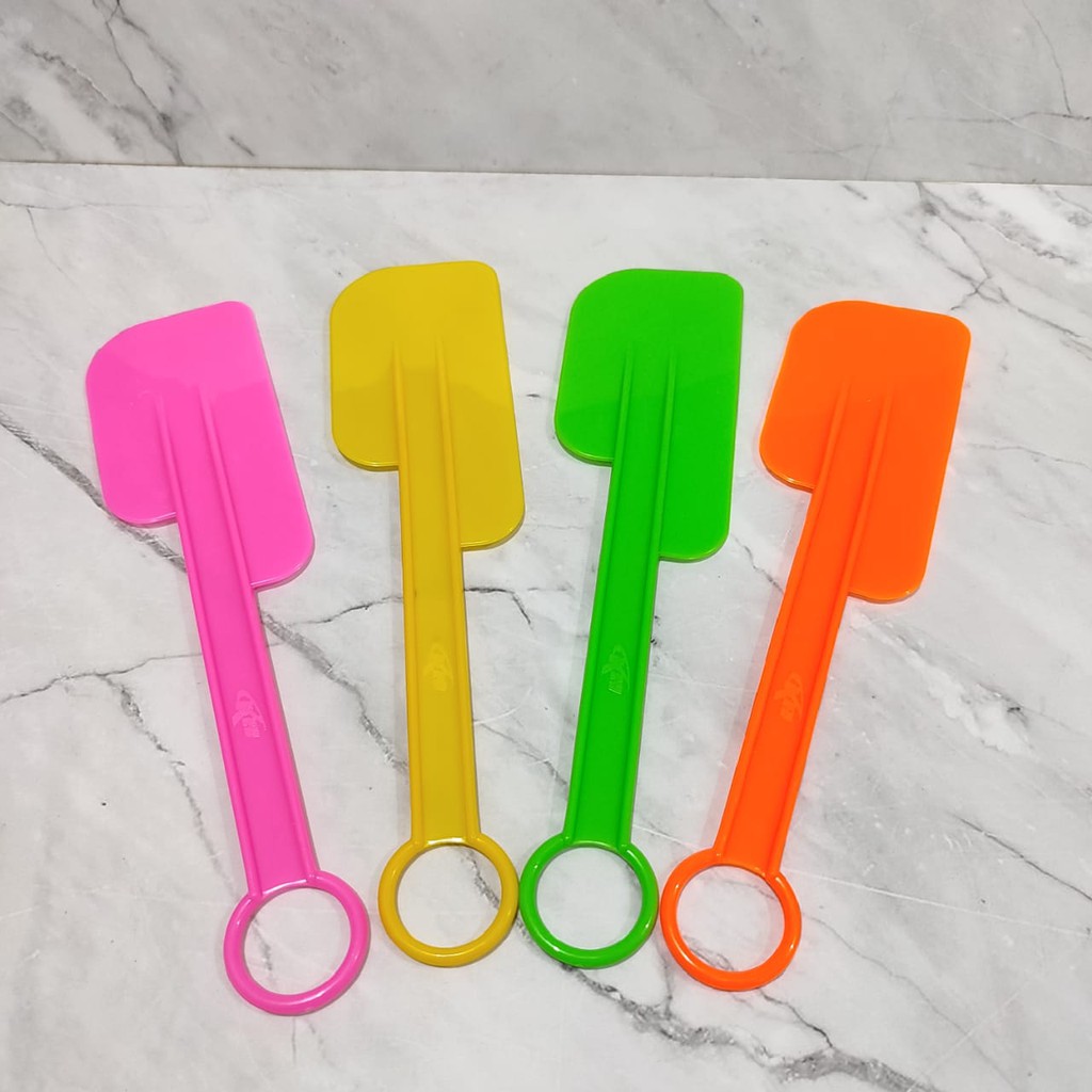 spatula sodet serok plastik 20 cm warna warni