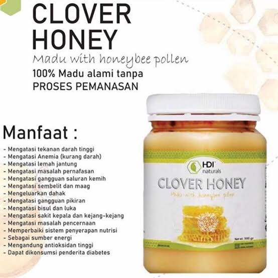 Madu Clover Honey Hdi 1kilo Dapat 3 Imun Tubuh Anak Dewasa Atasi Panas Demam Gerd Asam Lambung Paru Indonesia