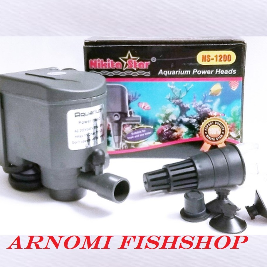 Mesin Power Head Nikita NS 1200 Untuk Undergravel Filter Box Atas Aquarium Mesiin Air Terjun Aquasca