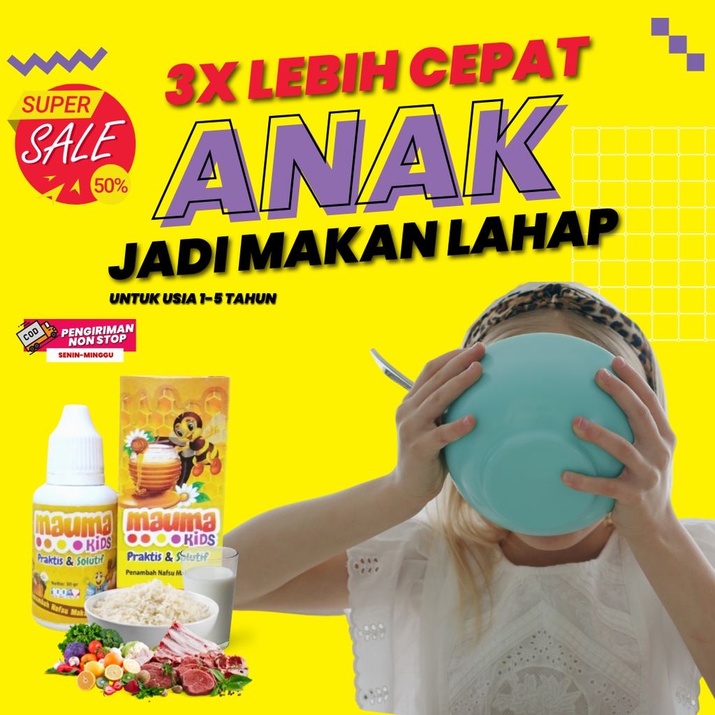 Mauma Kids Original Madu Penambah Nafsu Makan Anak Paling Ampuh Vitamin Anak Penambah Nafsu Makan Ma
