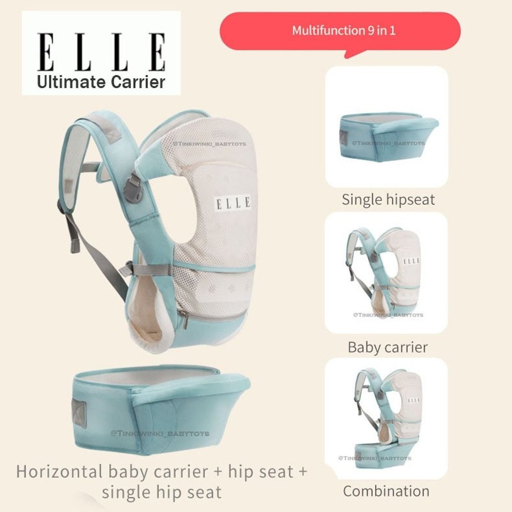 Baby Carrier With Foldable Hip Seat 