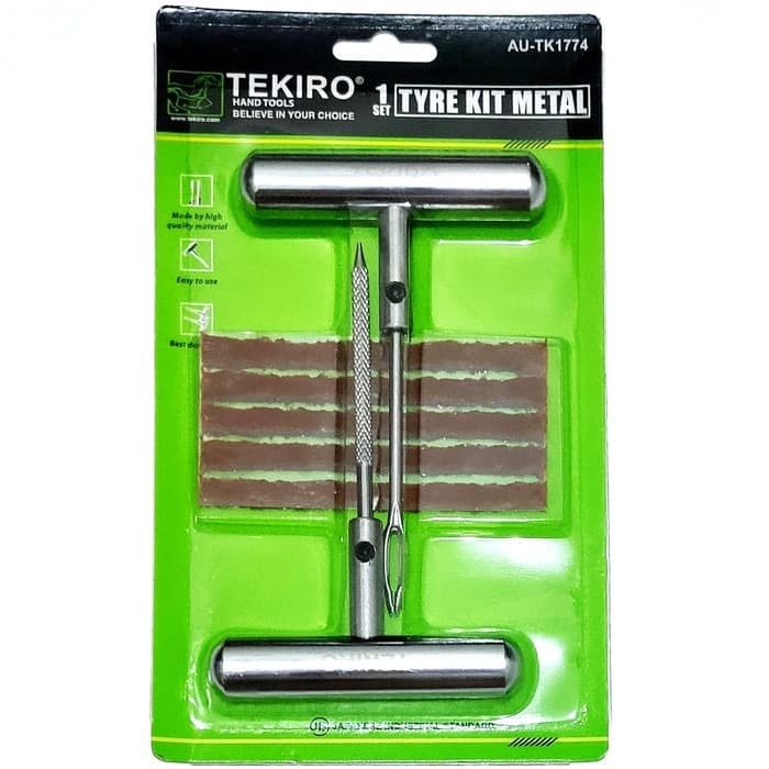 TEKIRO Alat Tambal Ban Tubles Tubeless GG BESI AU-TK1774 tyre kit