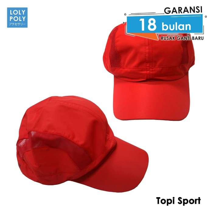 Lolypoly Topi Olahraga Sport Polyester Cocok Untuk Lari, Bersepeda - 2