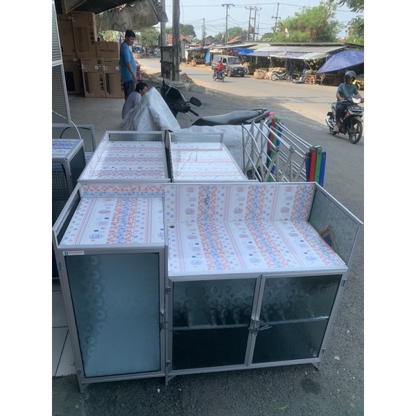 rak kompor meja kompor alumunium