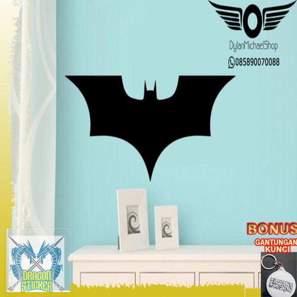 

TERMURAH Stiker DC Super Hero Batman Superman Sticker Dark Knight Logo Besar Dragon Sticker