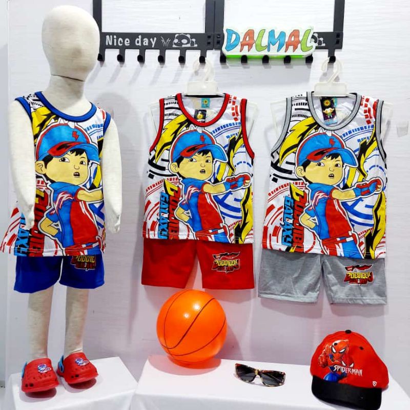 setelan singlet anak laki laki dalmal boboi galaxy