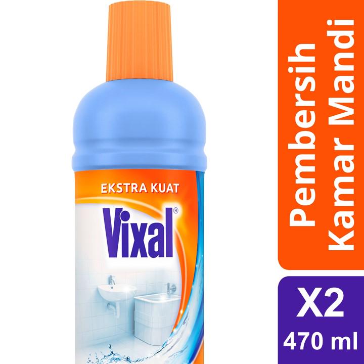 Vixal Pembersih Porselen &amp; Kamar Mandi HCl Anti Kerak Bandel Ekstra Kuat 470 mL x2