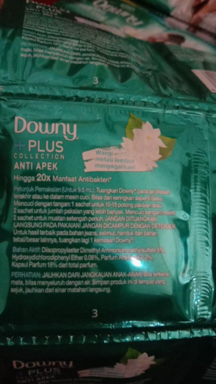 Downy Anti Apek Renceng @500 Sachet (1 Renceng Isi 24 Pcs)