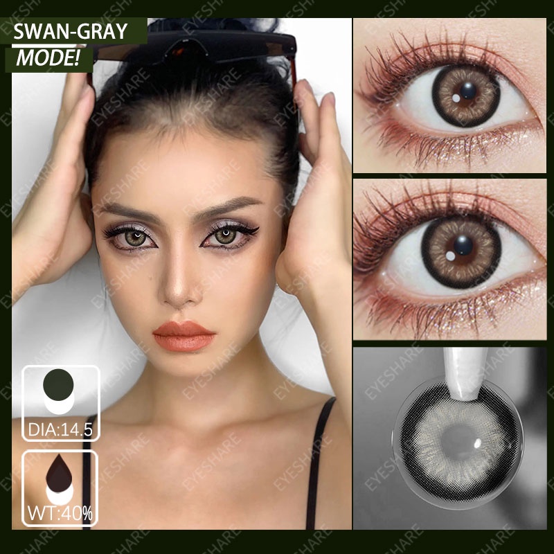 ✔️100% ORI SWAN 1 pasang lensa kontak warna diameter 14.5MMsoftlenssoftlens matasoftlens mata korea aesthetic