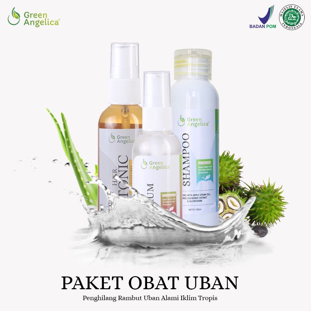 Paket Obat Uban Hitamkan Rambut Tanpa Semir -Halal dan Aman