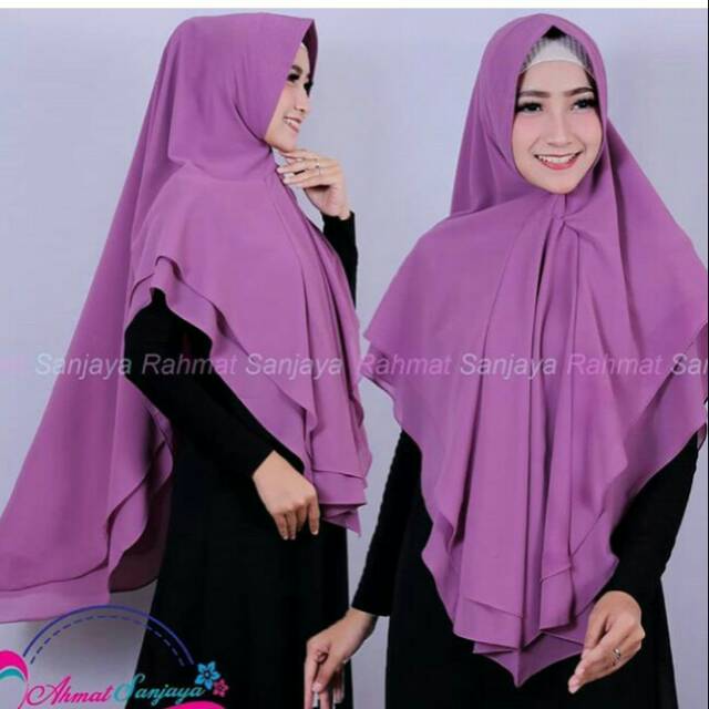 Khimar 2 layer dasi by Rahmat sanjaya