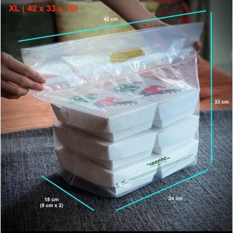 

RN Kantong Kemasan Bersegel Isopac Ukuran XL / Delivery bag