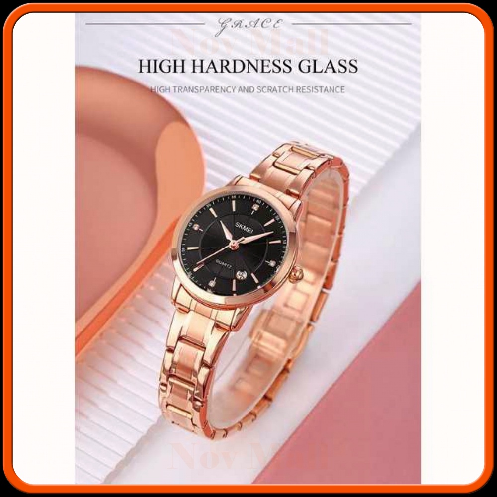 SKMEI Jam Tangan Analog Wanita Strap Stainless Steel - 1819