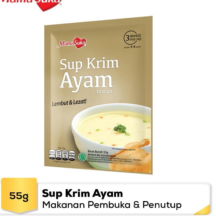 

Bisa COD [Bundling] Buy 3 Get 2 Mamasuka Sup Krim Ayam 55 gr serbuuu !