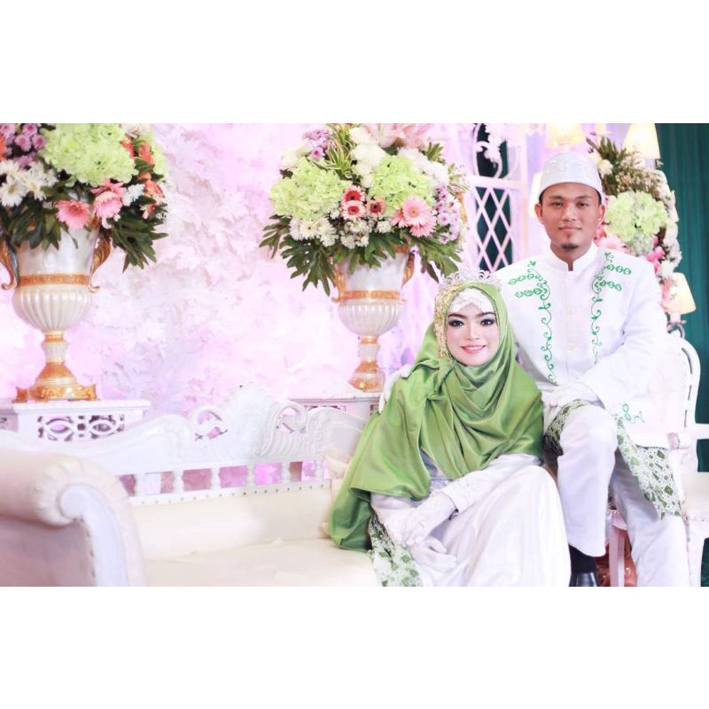 Gaun akad Batik / gaun pengantin rumpak / gaun pengantin sepasang / gaun pengantin couple