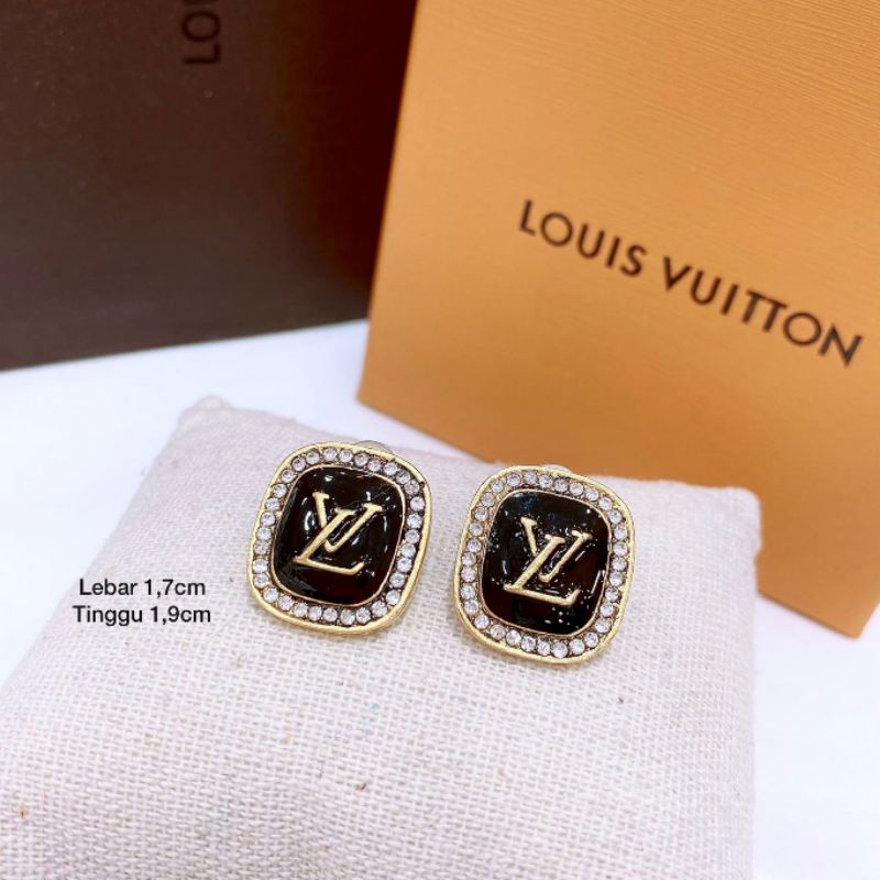 Anting Silver925 Perak evl premium Quality Anti karat Earring elv Zircon 01929