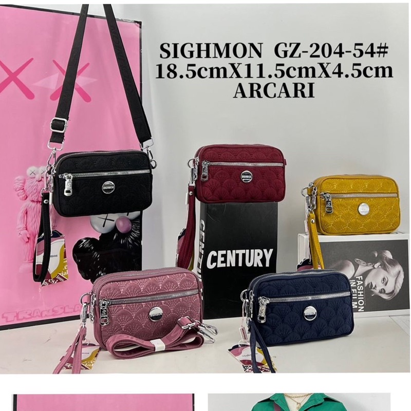 Tas Wanita Import Tas Sighmon 204 bahan Kanvas. Tas Slempang Wanita Tas Sighmon ORI BEST SELLER!!! Tas Import Murah Berkualitas.!!!!