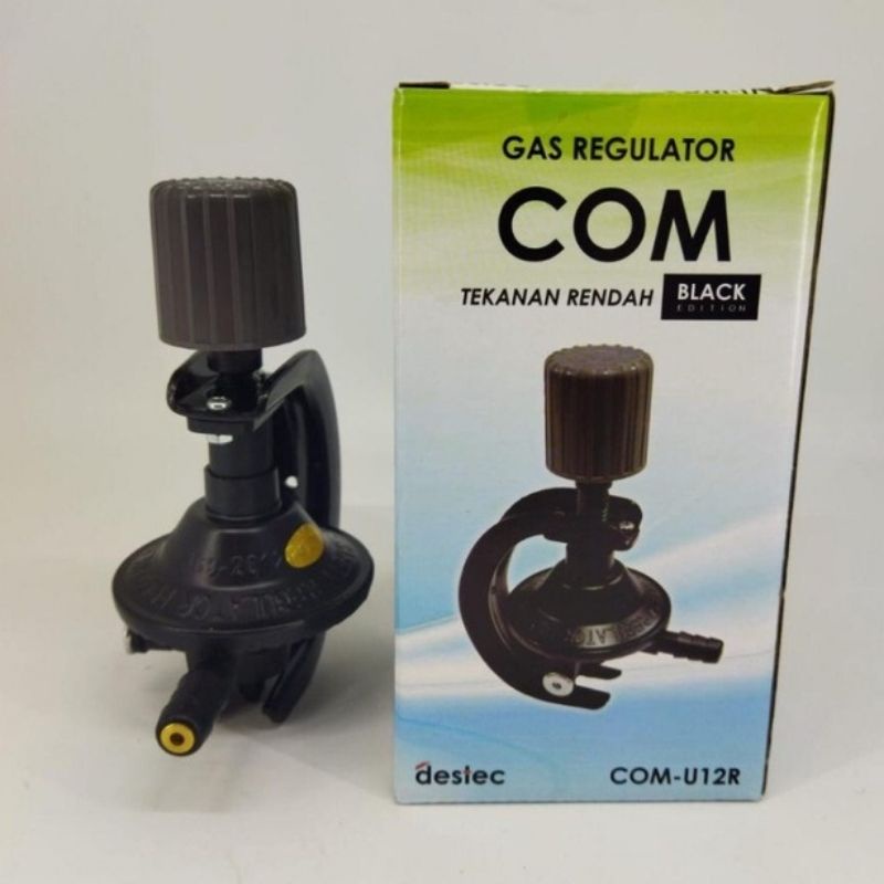 Kepala Gas / Regulator Gas Destec Tekanan Rendah Meter 201M/ Auto 201S / COM - U12R / U12RM BLACK