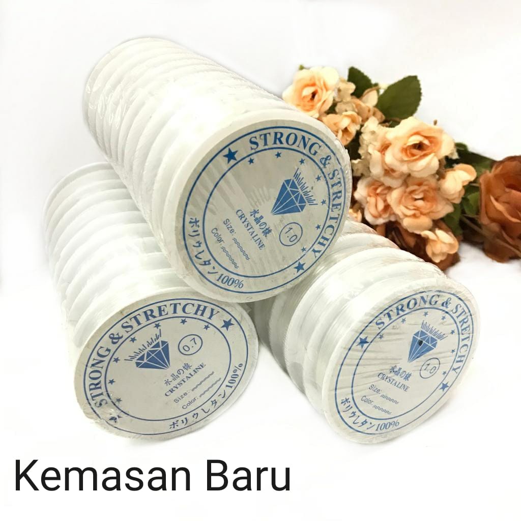 Per Roll - Benang Crystal Tec / Benang Karet / Benang Melar / Tali Senar