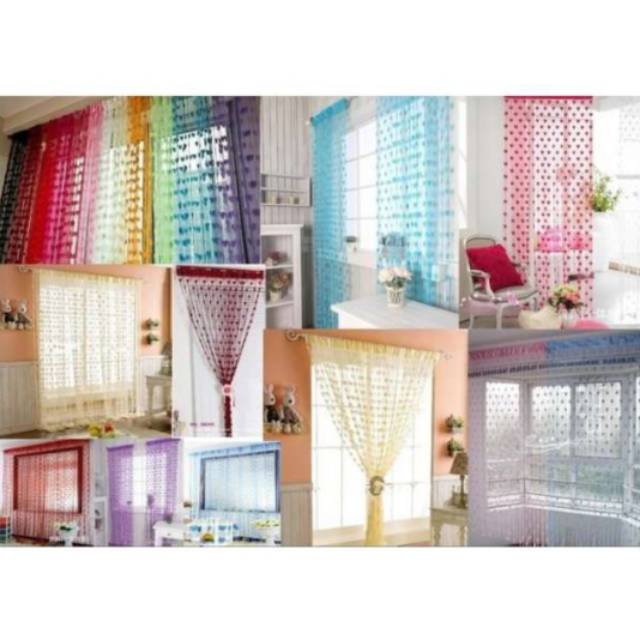 Tirai/pembatas ruang Benang Love