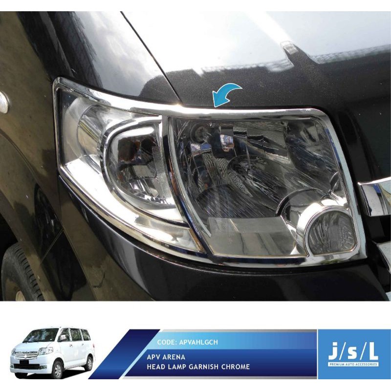 Garnish / List Lampu Depan Apv Arena