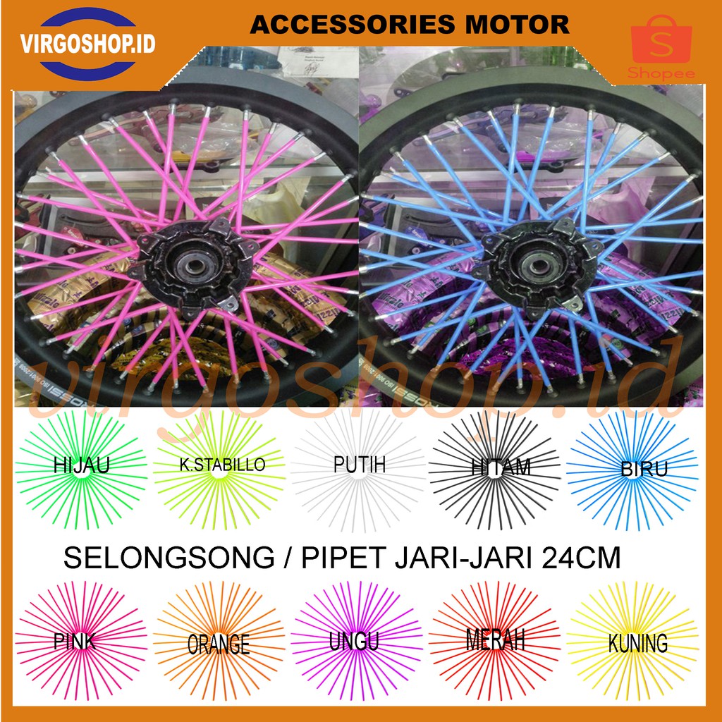 Selongsong Pipet Jari Jari Motor Panjang 24Cm - Pelindung Jari Jari Motor - Sedotan Jari Jari Motor