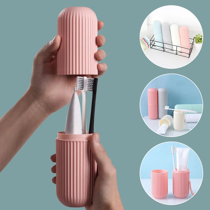 [Portable Toothbrush Toothpaste Storage Case][ Portable Tooth Brushes Case][Wash Mouth Cup Toothbrush Cup Set][Dust-proof Tooth Brushes Protector]