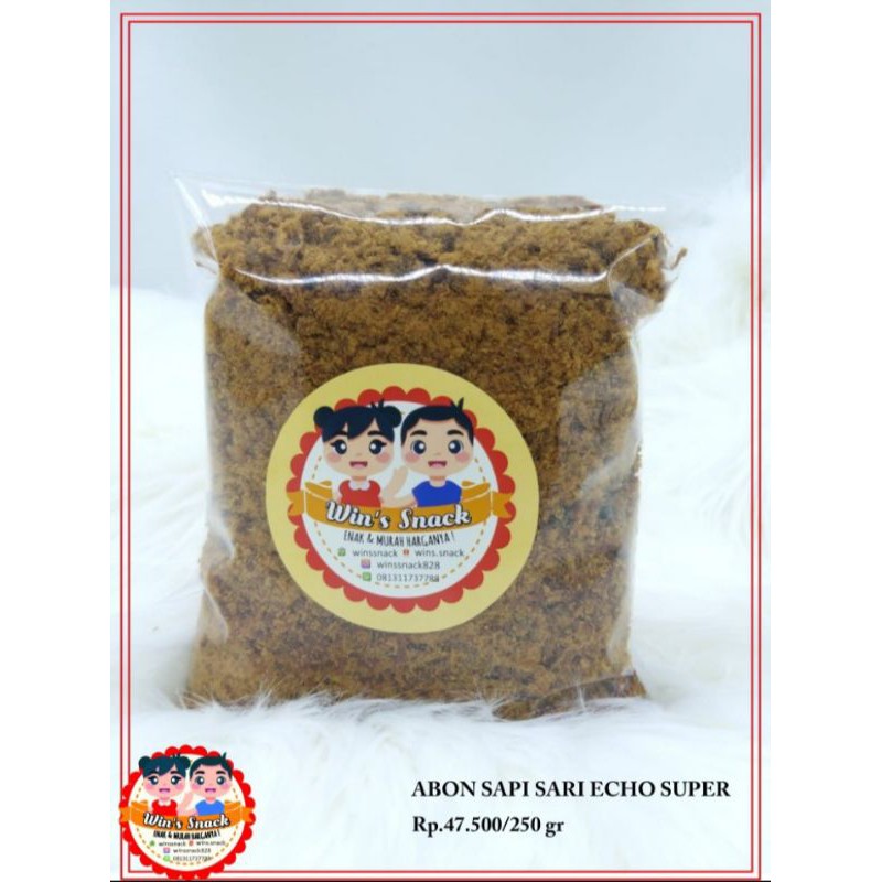 

ABON SAPI SARI ECHO 250Gr